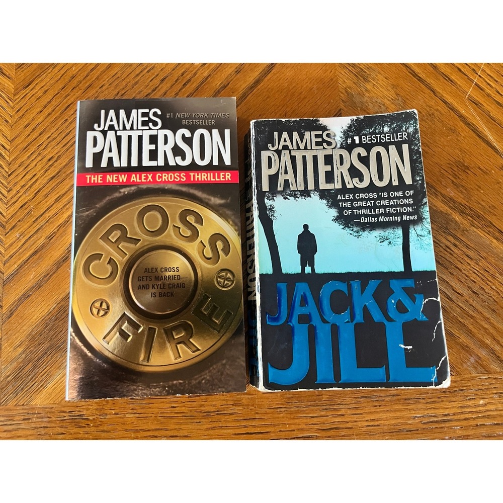 James Patterson Alex Cross Series Paperback Book Lot Cross Fire and Jack & Jill